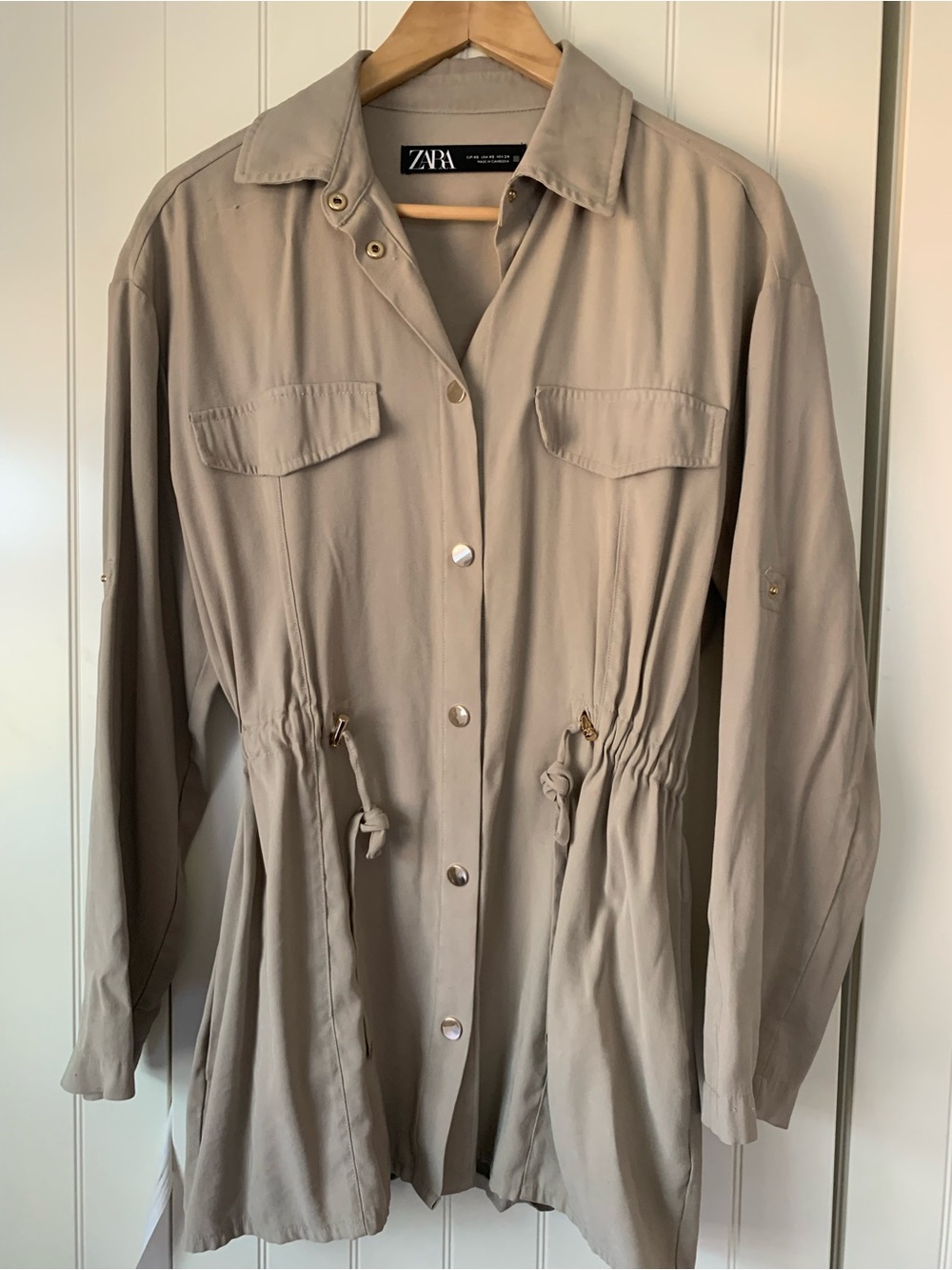 ZARA Beige Utility Jacket